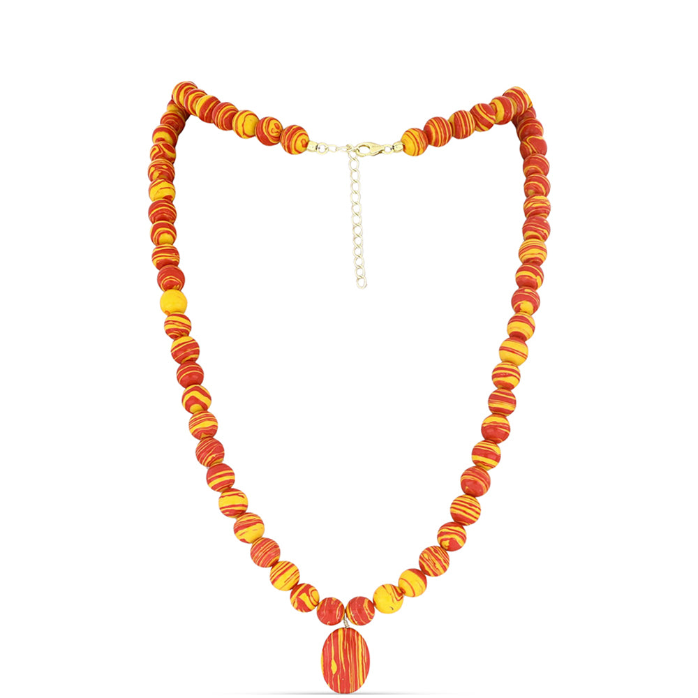 Collar de Plata Bañada en Oro con Jaspe Garra de León