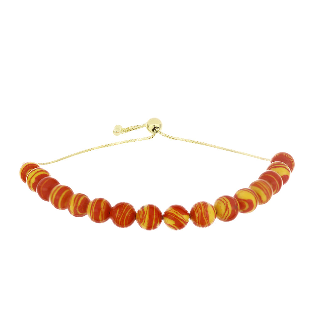 Pulsera de Plata Bañada en Oro con Jaspe Garra de León 1 