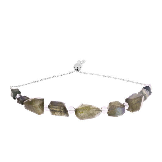 Pulsera de Plata con Labradorita