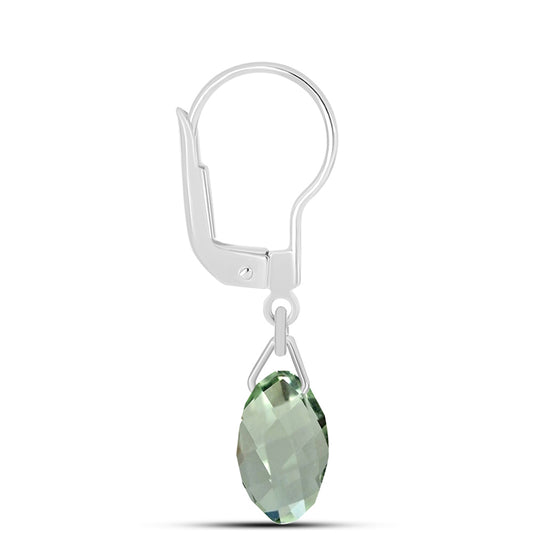Pendientes de Plata con Amatista Verde