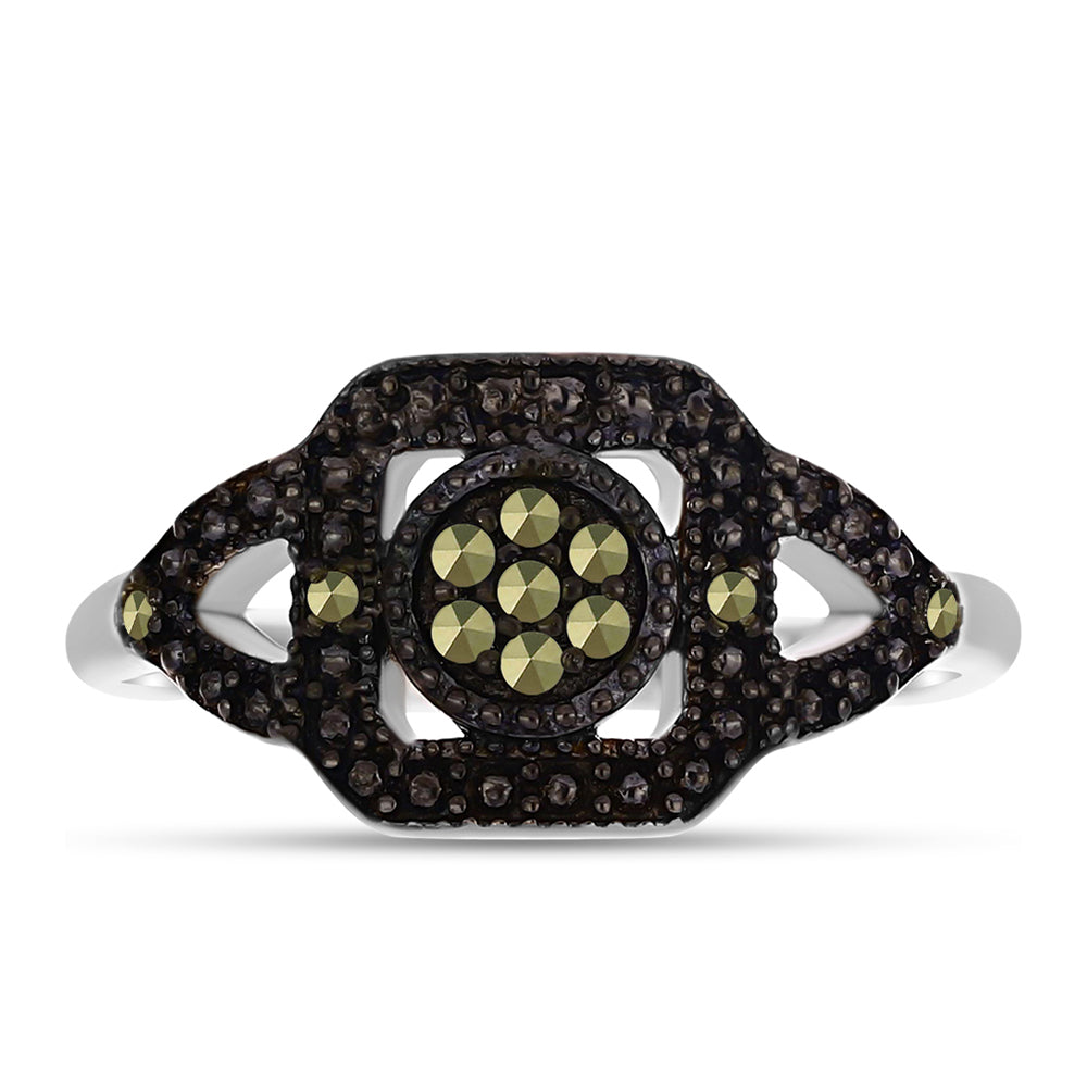 Anillo de Plata con Marcasita de Austria 1 