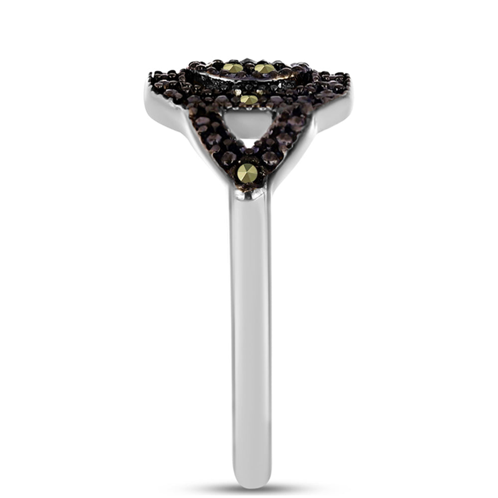 Anillo de Plata con Marcasita de Austria