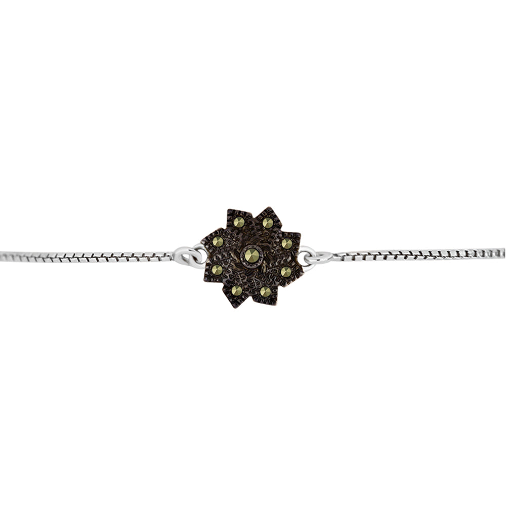Pulsera de Plata con Marcasita de Austria
