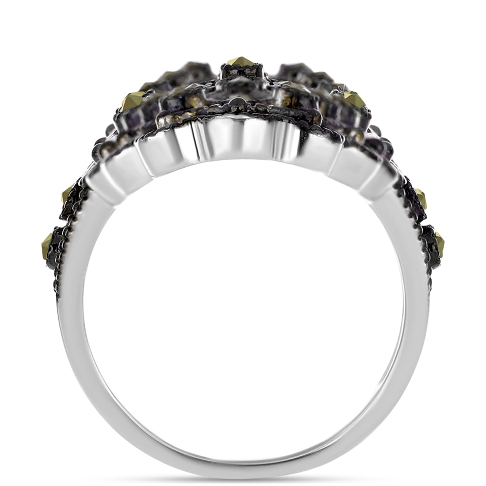 Anillo de Plata con Marcasita de Austria