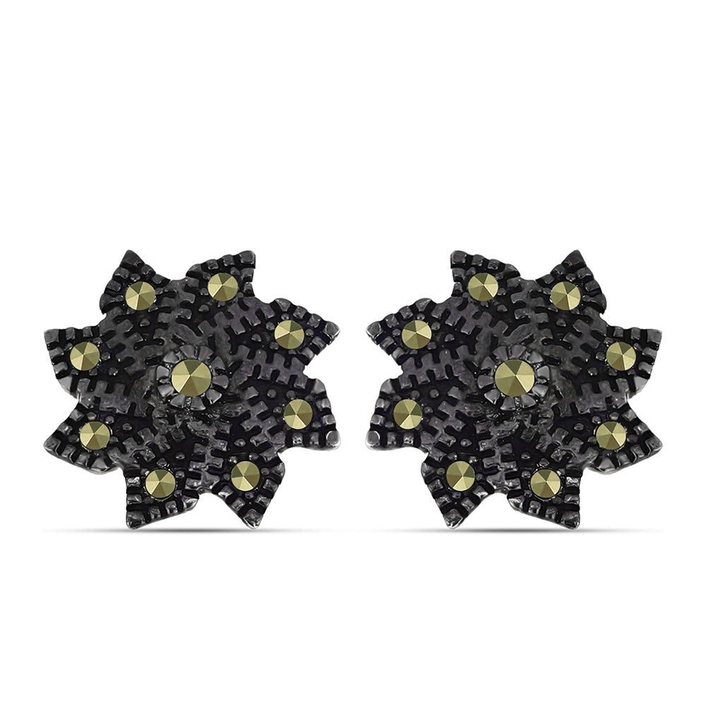 Pendientes de Plata con Marcasita de Austria 1 