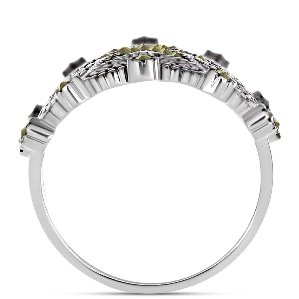 Anillo de Plata con Marcasita de Austria 2 