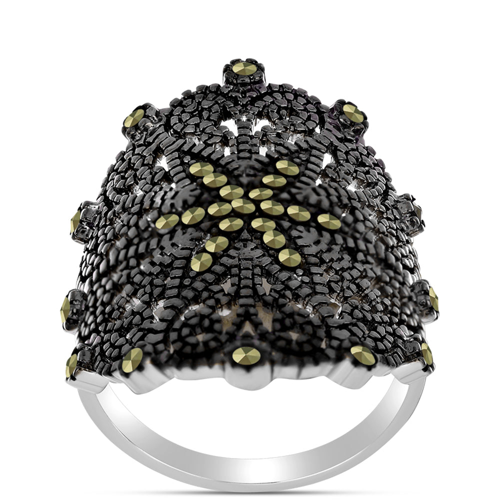 Anillo de Plata con Marcasita de Austria 3 