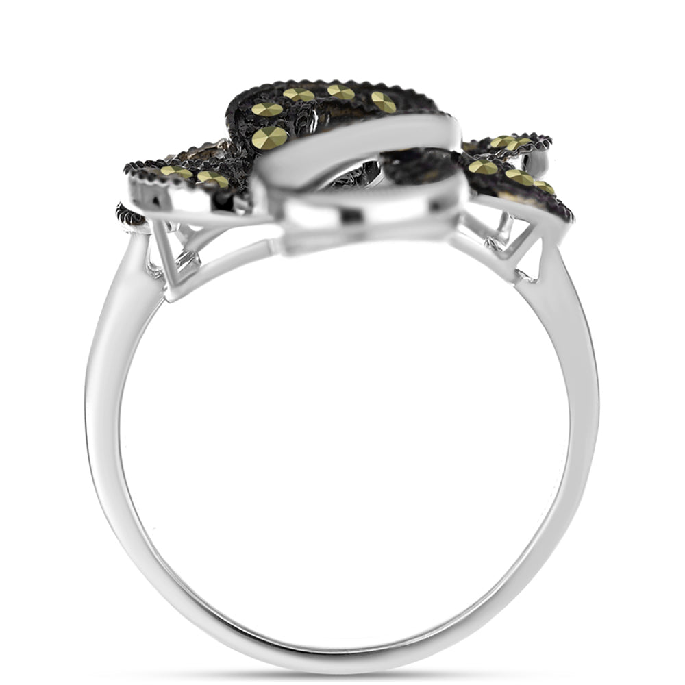 Anillo de Plata con Marcasita de Austria 2 
