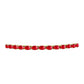 Pulsera de Plata Bañada en Oro con Ágata Roja