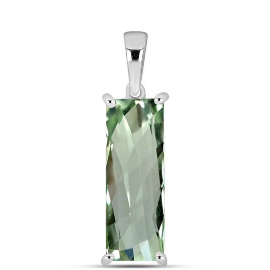 Colgante de Plata con Amatista Verde