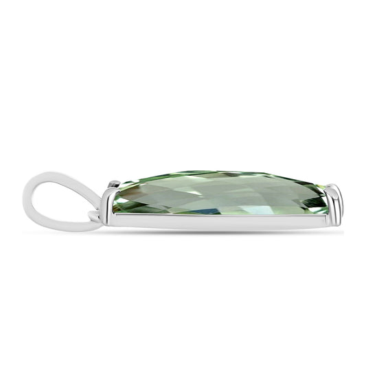 Colgante de Plata con Amatista Verde