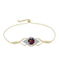 Pulsera de Plata Bañada en Oro con Ópalo negro medianoche Lega Dembi de Ëtiopía y Topacio Blanco