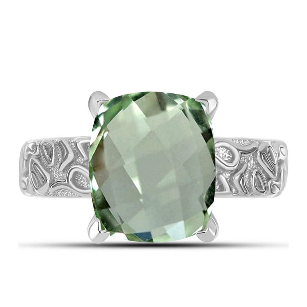 Anillo de Plata con Amatista Verde 1 