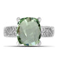 Anillo de Plata con Amatista Verde