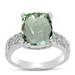 Anillo de Plata con Amatista Verde