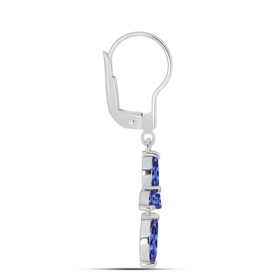 Pendientes de Plata con Tanzanita