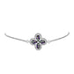 Pulsera de Plata con Topacio Místico y Topacio Blanco