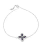 Pulsera de Plata con Topacio Místico y Topacio Blanco