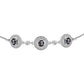 Pulsera de Plata con Topacio Místico y Topacio Blanco