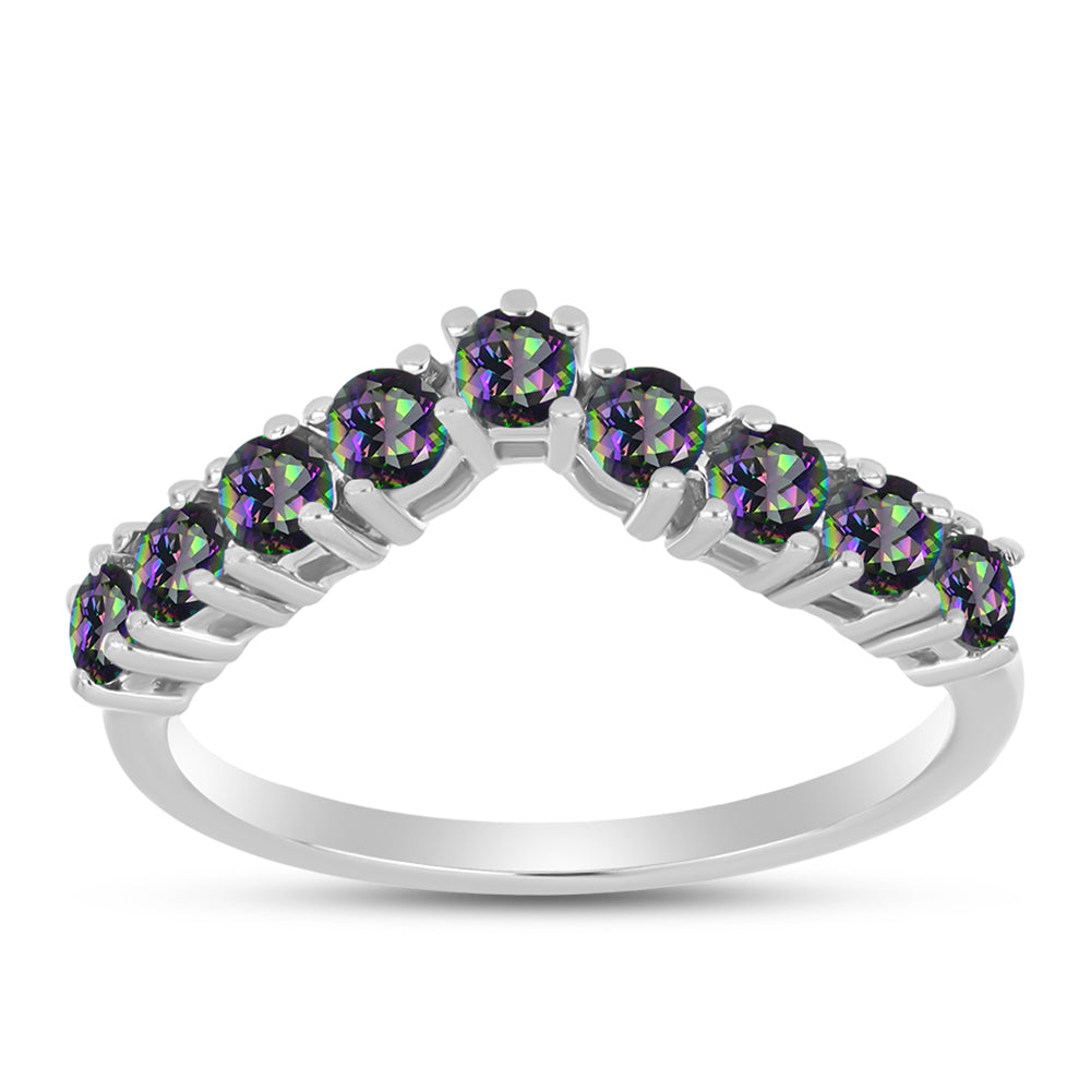 Anillo de Plata con Topacio Místico 3 