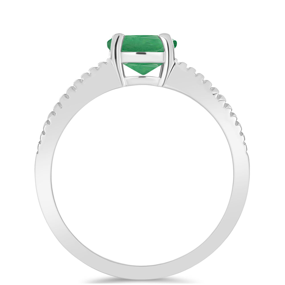 Anillo de Plata con Esmeralda de Brasil 2 