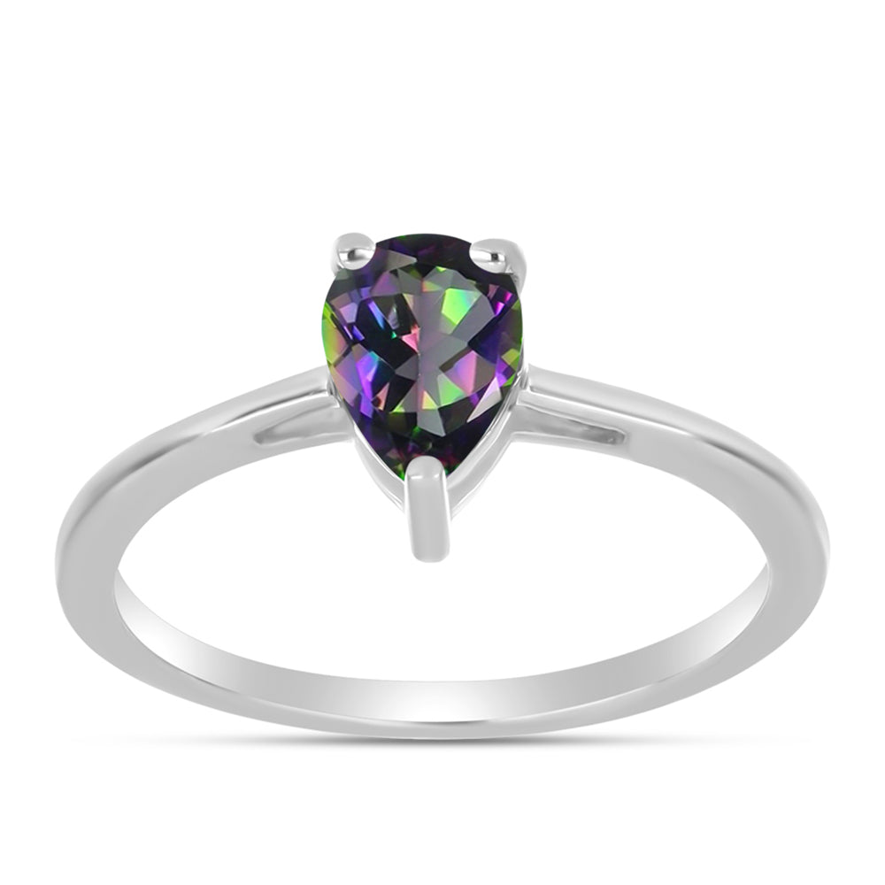 Anillo de Plata con Topacio Místico 3 