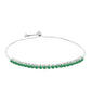 Pulsera de Plata con Esmeralda de Brasil