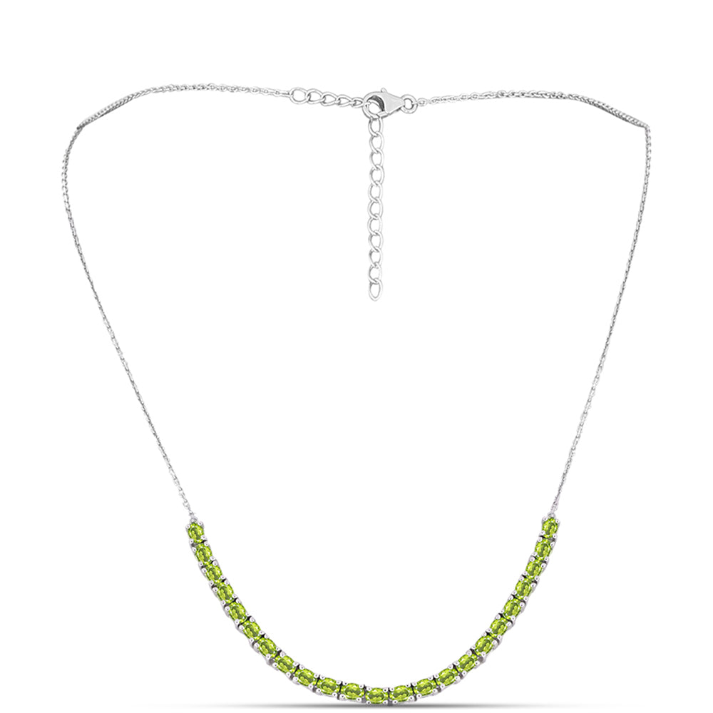 Collar de Plata con Peridoto de Changbai
