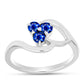 Anillo de Plata con Zafiro Azul Australiano