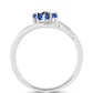 Anillo de Plata con Zafiro Azul Australiano