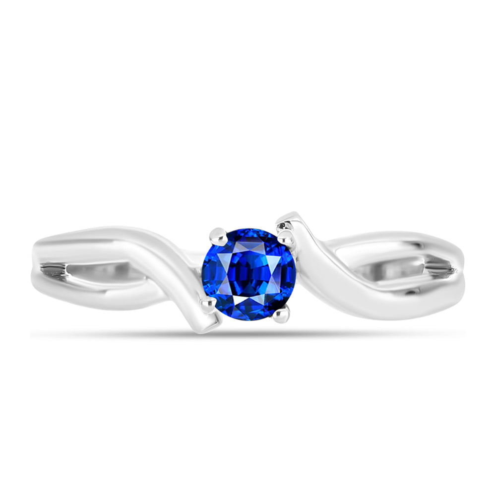 Anillo de Plata con Zafiro Azul Australiano