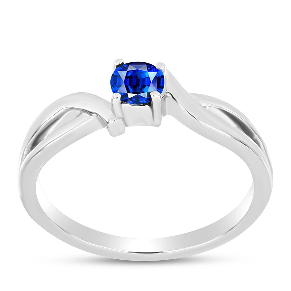 Anillo de Plata con Zafiro Azul Australiano 3 