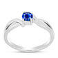 Anillo de Plata con Zafiro Azul Australiano