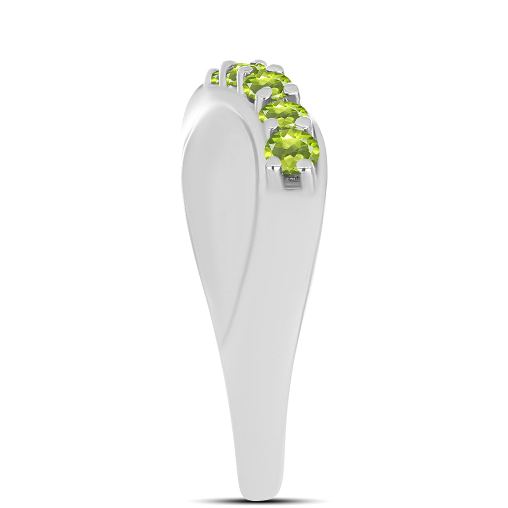 Anillo de Plata con Peridoto de Changbai