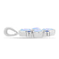 Colgante de Plata con Zafiro Azul Australiano y Piedra Lunar Arco Iris