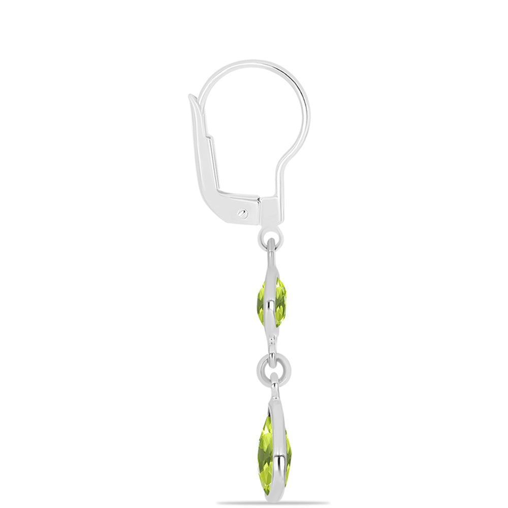 Pendientes de Plata con Peridoto de Changbai