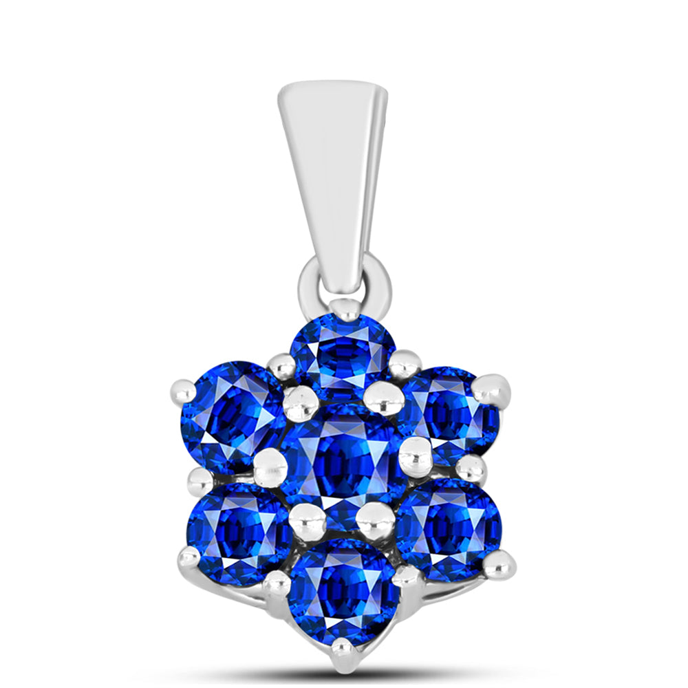 Colgante de Plata con Zafiro Azul Australiano