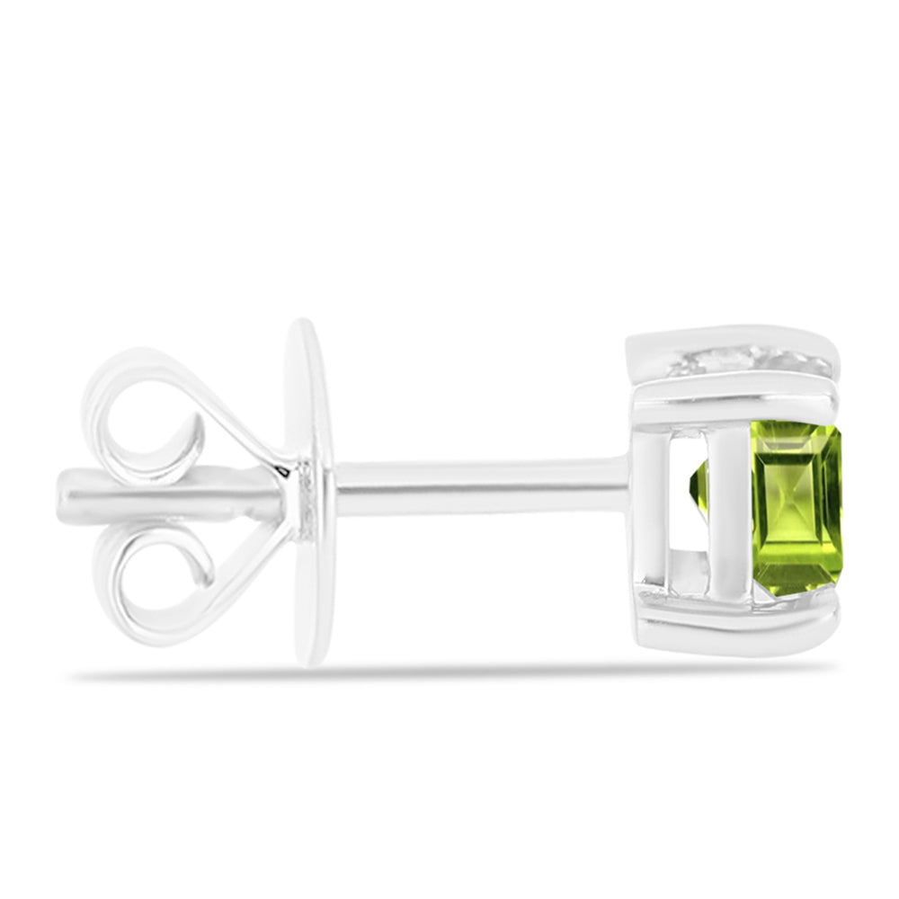 Pendientes de Plata con Peridoto de Changbai 2 