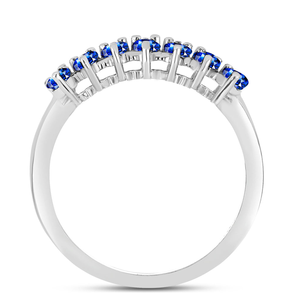 Anillo de Plata con Zafiro Azul Australiano 2 