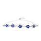 Pulsera de Plata con Zafiro Azul Australiano