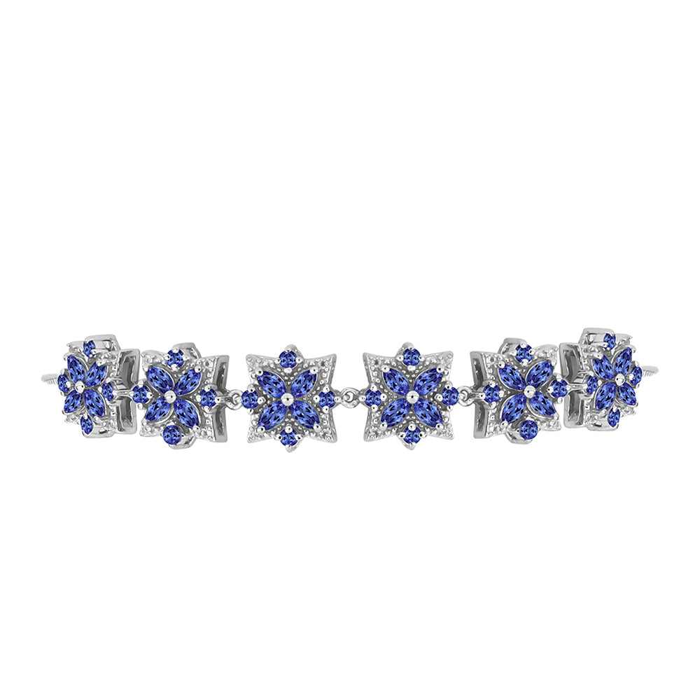 Pulsera de Plata con Tanzanita AAA