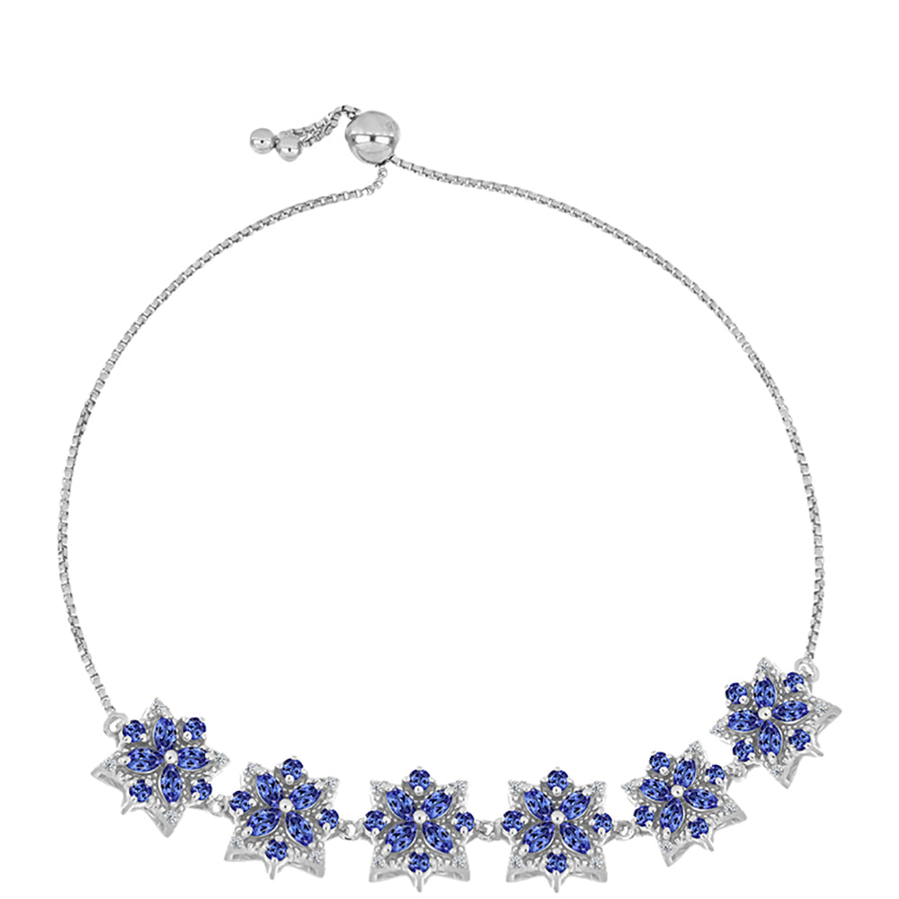 Pulsera de Plata con Tanzanita AAA