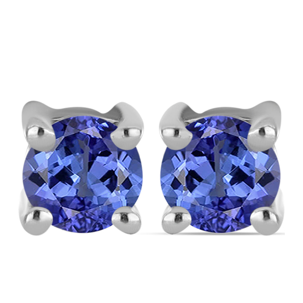 Pendientes de Plata con Tanzanita AAA 1 