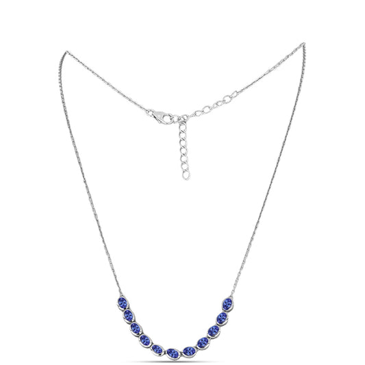Collar de Plata con Tanzanita AAA