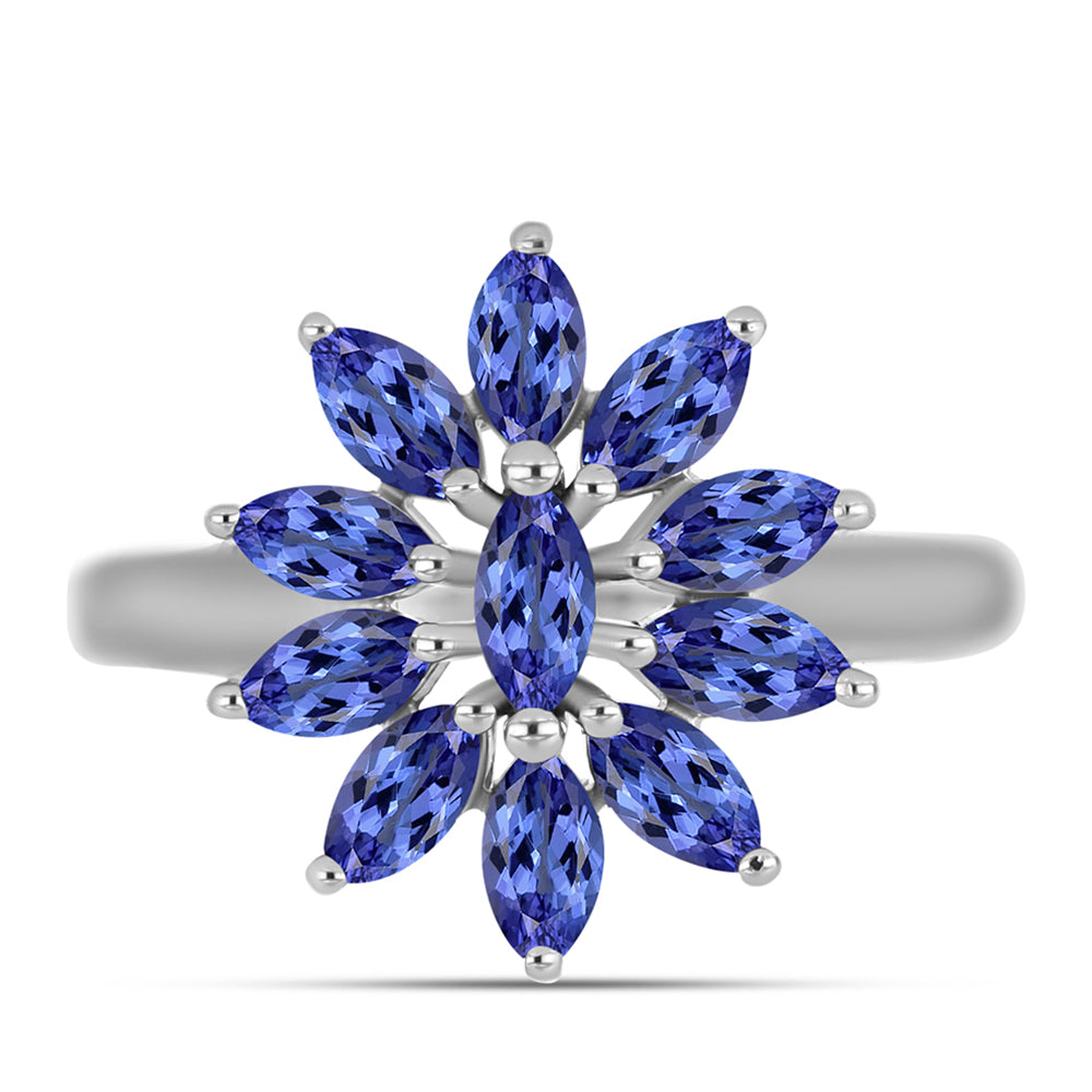 Anillo de Plata con Tanzanita AAA