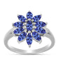 Anillo de Plata con Tanzanita AAA