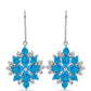 Pendientes de Plata con Ópalo Azul Paraiba de Etiopía y Topacio Blanco