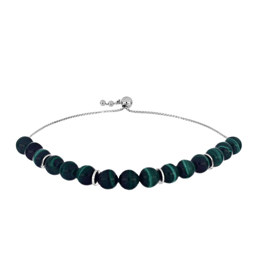 Pulsera de Plata con Malaquita