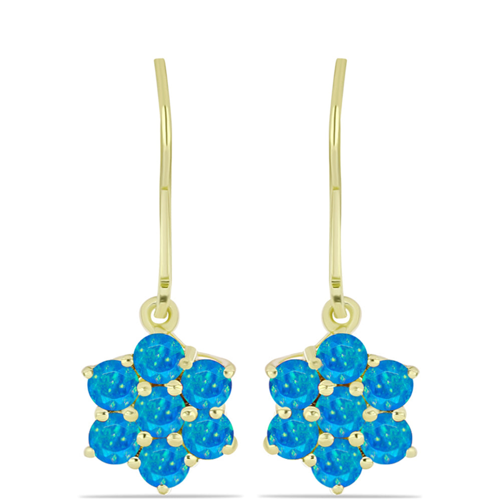 Pendientes de Plata con Ópalo Azul Paraiba de Etiopía 1 