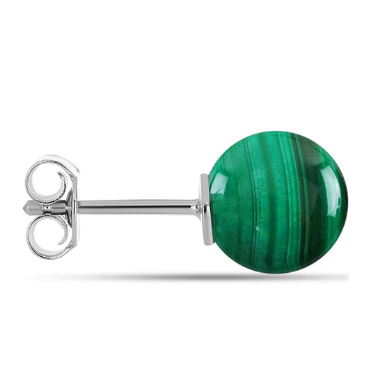 Pendientes de Plata con Malaquita